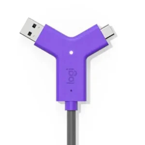 Cabo Logitech Swytch (952-000016) HUB USB A / USB C, Para conexão de notebook a câmera de videoconferência USB com viva voz e monitor HDMI, Garantia 2 anos
