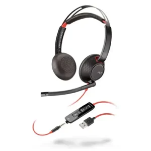 Headset Poly Blackwire C5220 (207576-01) Stereo, USB-A, Garantia 2 anos